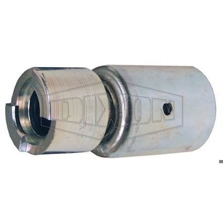 Dix-Lock N Series Bowes Interchange Quick Disconnect Coupler With Female Head Ferrule, 1/2 In Nomin